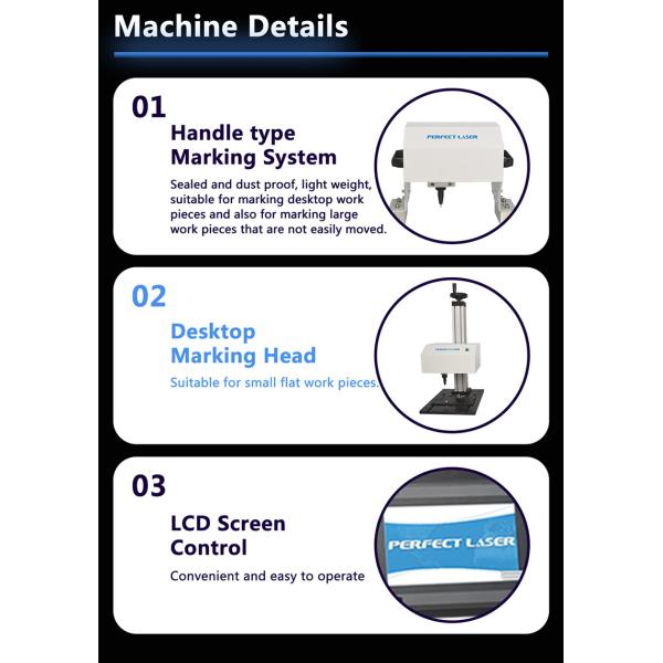 LCD Control Desktop Handheld Dot Peen Marking Machine Multi Functional