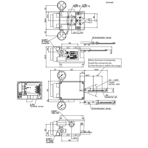 Azbil Smart Valve Positioner AVP100-H-3X-XX