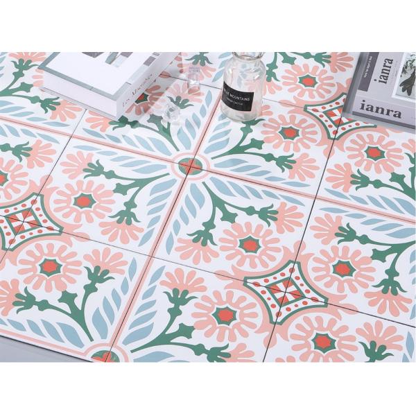 Pink Ceramic Rustic Tile 20x20cm Clay Indoor Wall Floor Tile