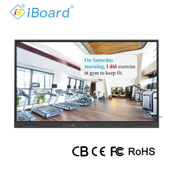 86 inch Interactive Flat Panel Smart TV with Updated Android System AI Function Equipment For Classroom Office Meeting
