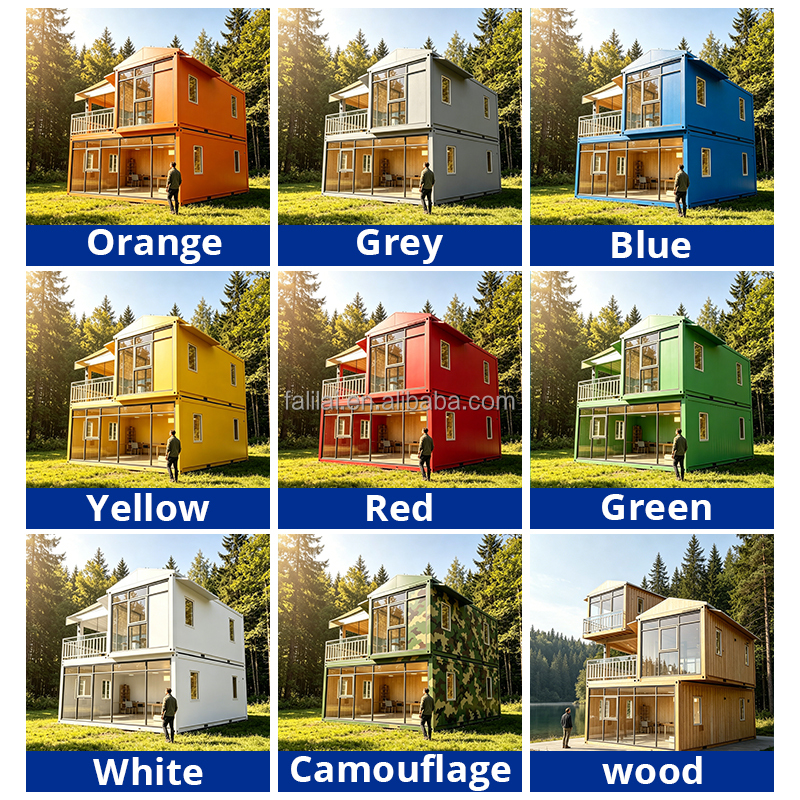 Modern Luxury Modular Mobile Cabin Prefab Tiny House Detachable Flat Pack Container Home for Villa Shop Construction Office