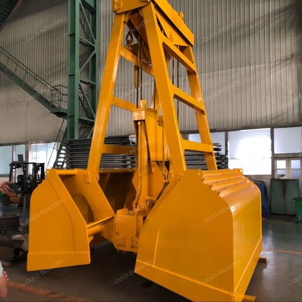 Two Rope Mechanical Q355 Clamshell Grab Bucket Hydraulic