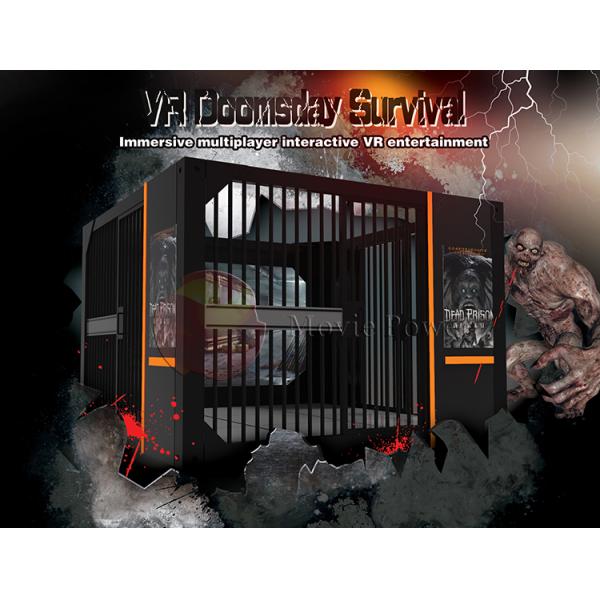220V Standing Up 9D VR Arcade Game Machine Electronic Multiplayer Haunted Escape Room