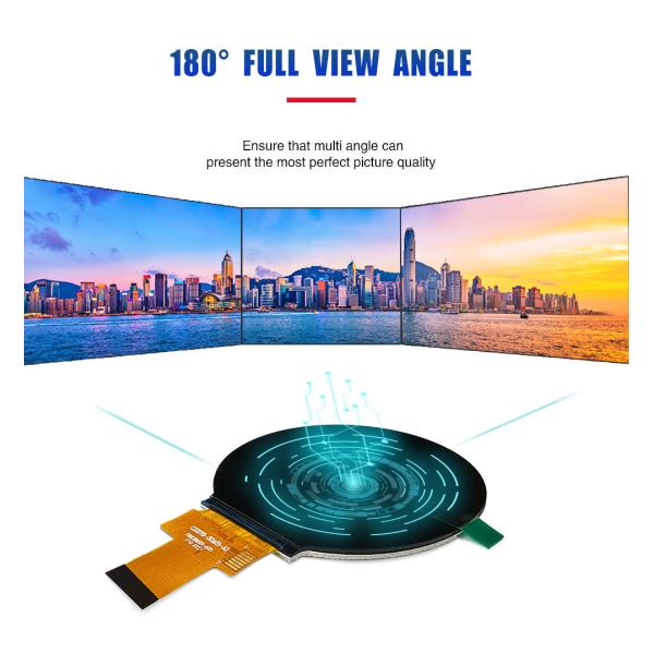 2.76 Inch Circular TFT LCD Display 480x480 Resolution MIPI IC ST7701