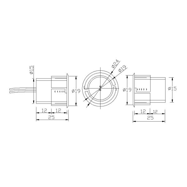 CE certified door switch sensor in dimension:Φ10*33mm inner packing:20sets/PE