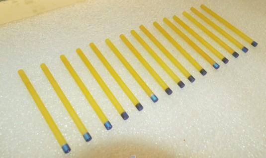 Medical Nd Yag Laser Tattoo Removal Machine Rod Yellow Pink Crystal 5*85mm