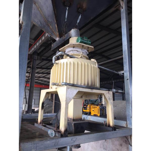 2750 KG Capacity Round Shape Dry Single Drum Magnet Separator with Elevator Grid