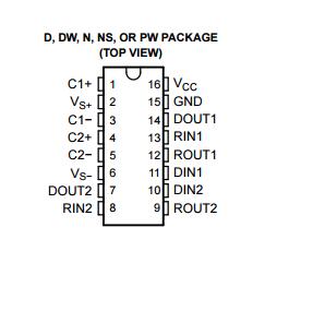 MAX232EIDR DUAL RS-232 DRIVER/RECEIVER circuit board ic ic circuit board