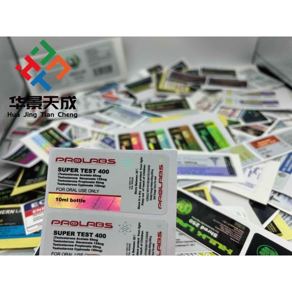 Customized Flexo Printing Technology Bottle Sticker Labels For Flip-Off Caps
