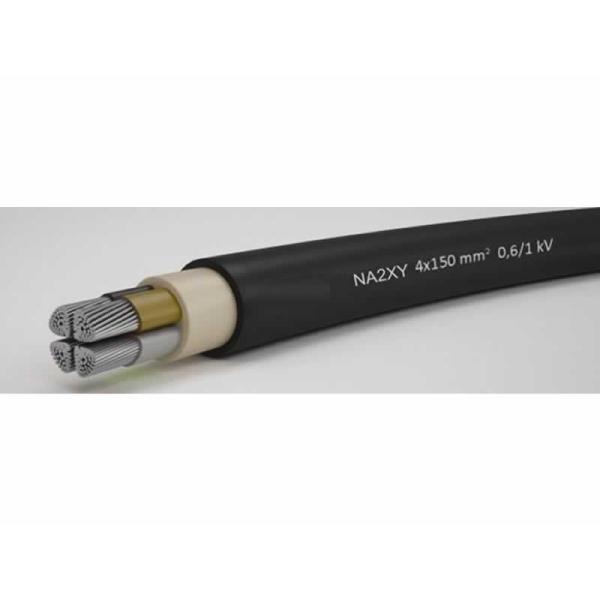 Aluminium Underground Insulated Electrical Wire PVC Jacket Four Core