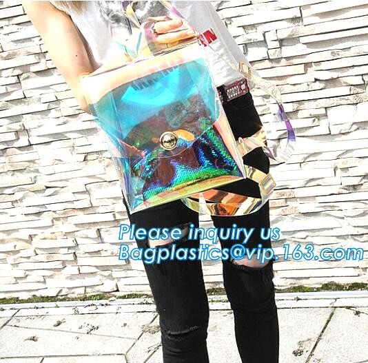 Clear pvc backpack, clear plastic bags, clear backpack transparent backpack, Factory custom popular transparent clear pv