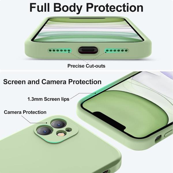 Compatible with iPhone 11 Case, Upgraded Liquid Silicone with [Square Edges] [Soft Anti-Scratch Microfiber Lining]