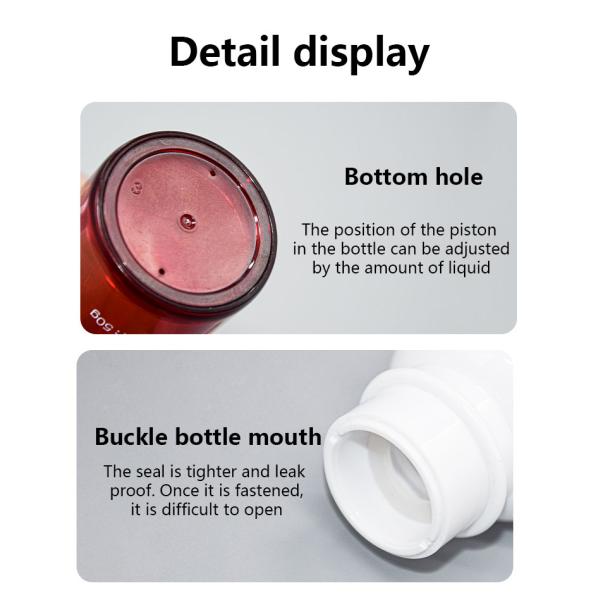 Single Layer AS Airless Cosmetic Bottles With Pump Cap 30ml 50ml