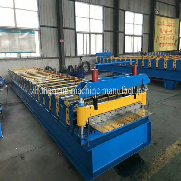 PPGI Metal Sheet Roof Tile Making Machine / Steel Roll Forming Machine