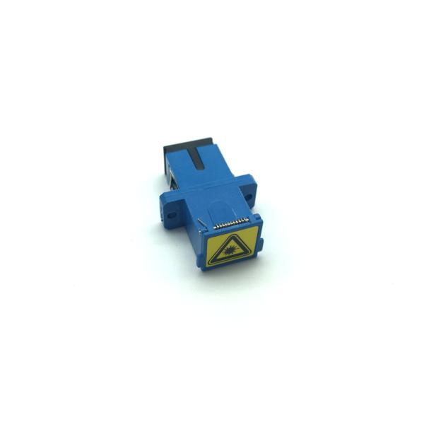 Multimode Beige Fiber Optical Adapter Automatic Shutter Dusty Cap OM1 OM2 OM3 OM4 OM5