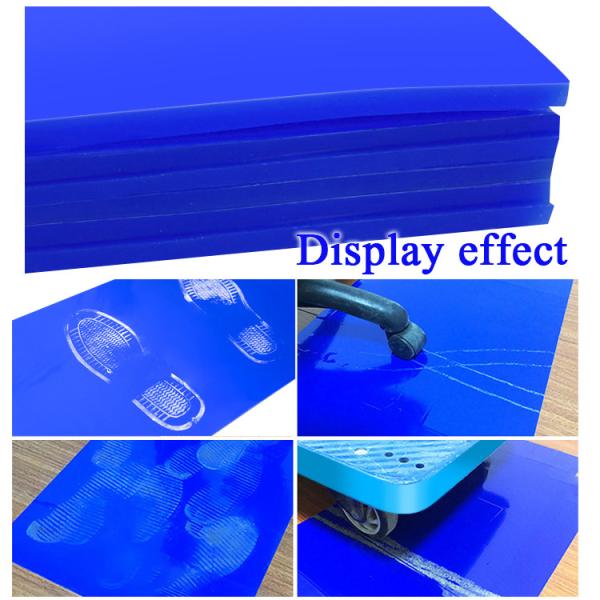 Cleanroom Reusable Washable Silicon Sticky Mat Blue High Thickness