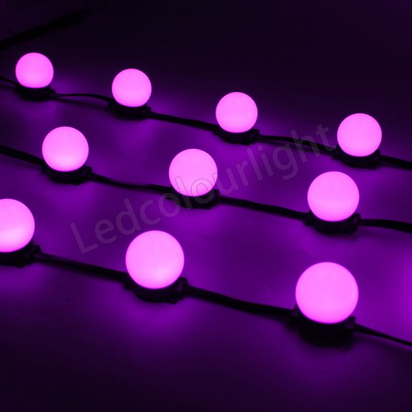 50mm 60mm RGB Programming LED Dot String Lights for Facade Stage Lighting