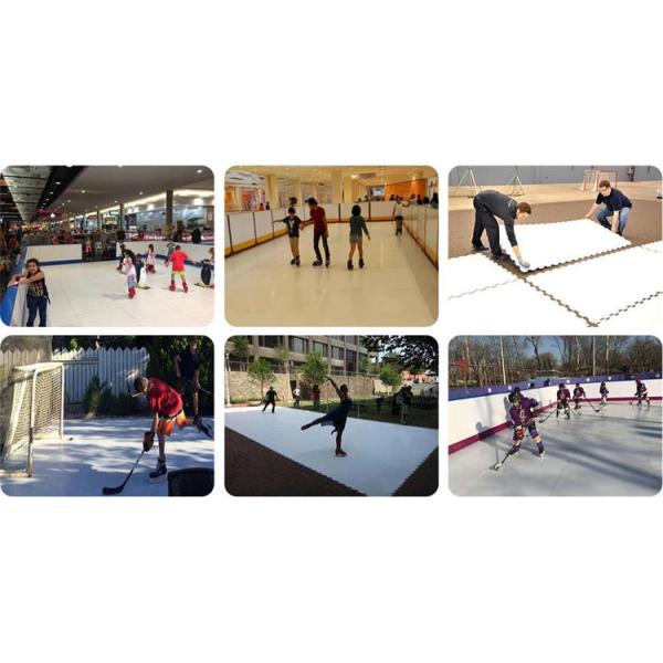 Smooth Surface Interlocking UHMWPE Material Flooring Ice Sheets For Ice Skating
