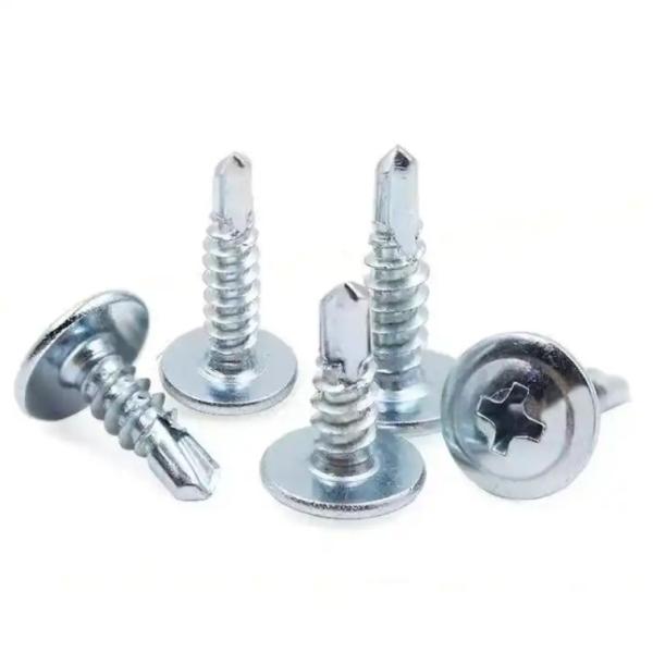 Hex Washer for Power Tools Case-Hardened Tip One-Step Installation No Bit Changes Needed Built-In Drill Point