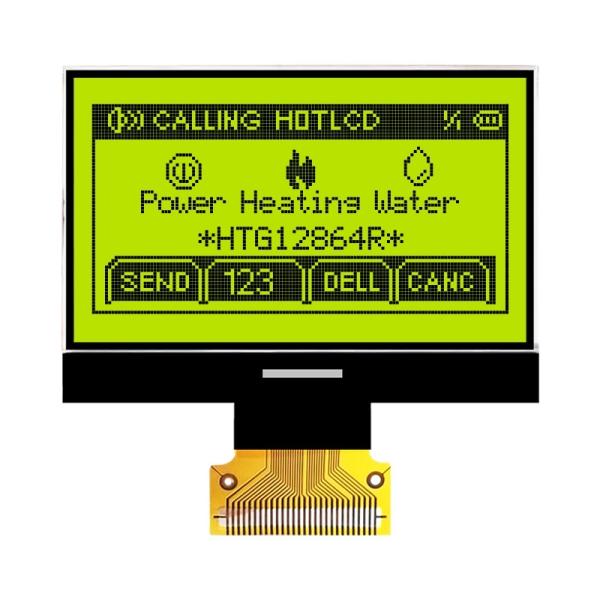 Graphic 128X64 COG LCD Module ST7565R Positive Gray Reflective