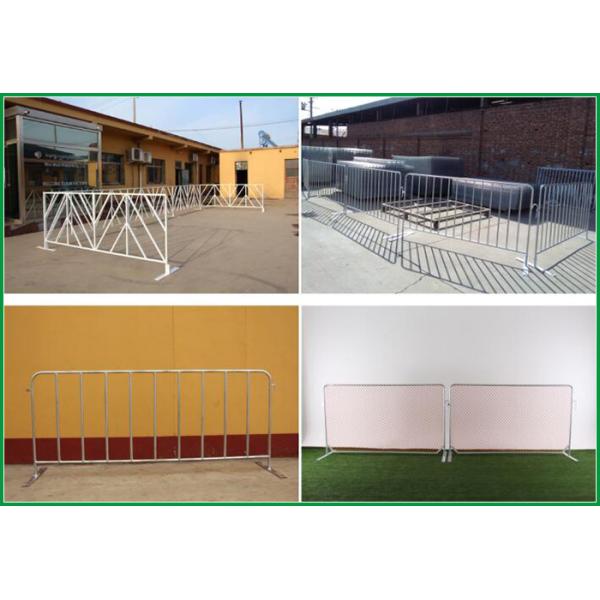 Movable Crowd Barrier Fence Hot Dipped Galvanized / PVC coated type