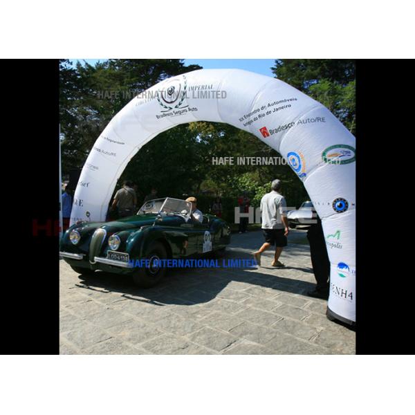 Brand 7 * 4 M Night Events Arch Inflatable Event Structures Lighting Color Customized
