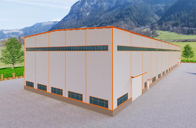 CE Free Solution Modern Design Prefab Steel Structure Warehouse For Industrial