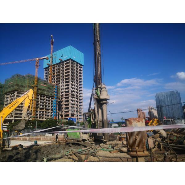Width 2900mm 110KN Hydraulic Rotary Piling Rig KR125A Max. Drilling Diameter 1300 Mm Max. Drilling Depth 43 M