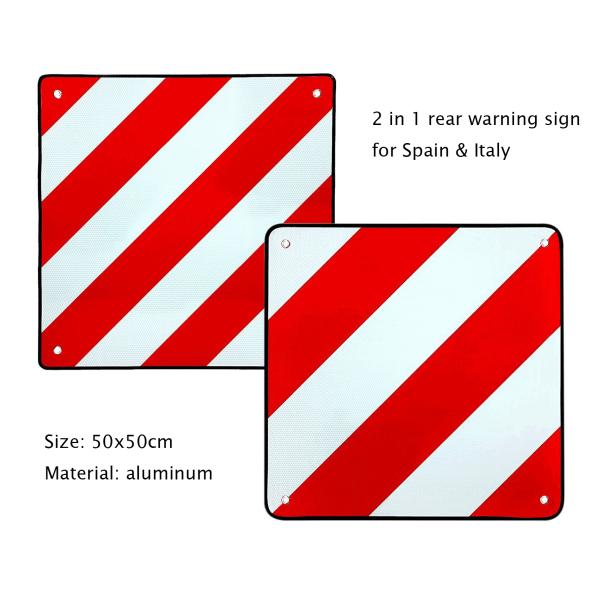 Custom Vehicle Conspicuity Markings Reflective Chevron Rear Marker Board Warning Signs