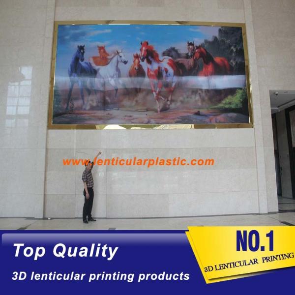 large size lenticular poster indoor 3d lenticular effect image flip lenticular printing picture for advertisement