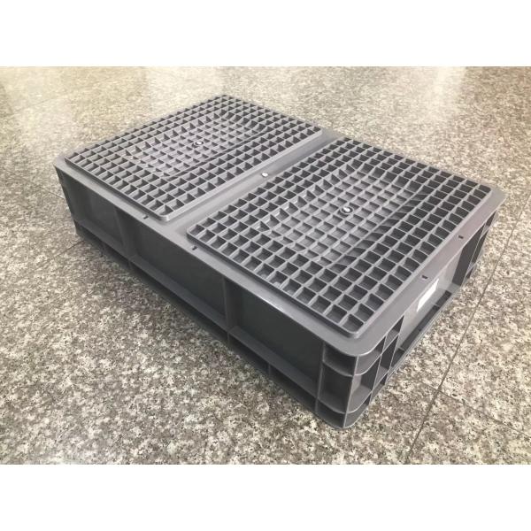800 * 600 * 230 Euro Stacking Containers , Straight Sided Plastic Storage Boxes