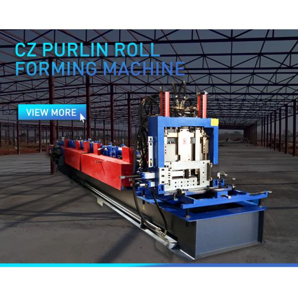 Full automatic CZ purlin profile light gauge steel frame roll forming machine