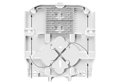 Horizontal Fiber Optic Splice Closure 2 In 2 Out Underground Wall-mounting