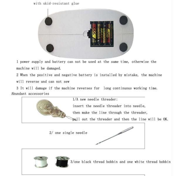 Lock Stitch Multi-function Mini Domestic T-shirt Sewing Machine UFR-403 with Retail
