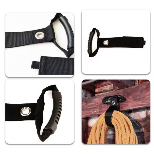 Heavy Duty Nylon Webbing Hook Portable Nylon Webbing Loop With Carry Handle