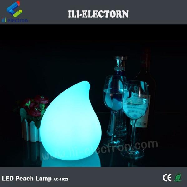 colorful peach shape plastic Mini modern table lamp