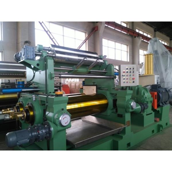 90 Kw Two Roll Mixing Mill Machine 22 Inch For Rubber Sheeting