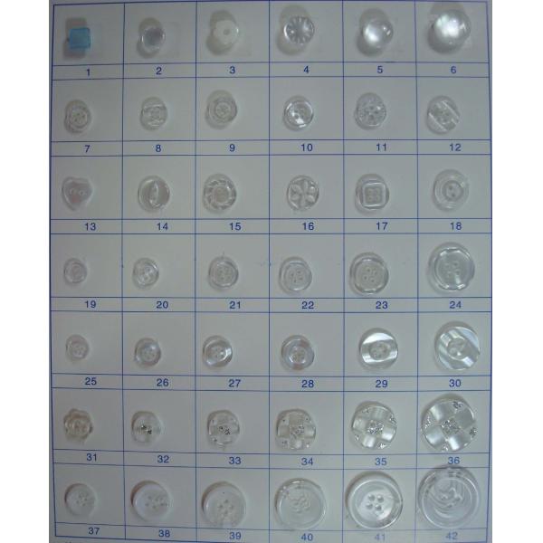Wholesale 2/4 holes Polyester Plastic Button Transparent Resin Buttons For Shirts