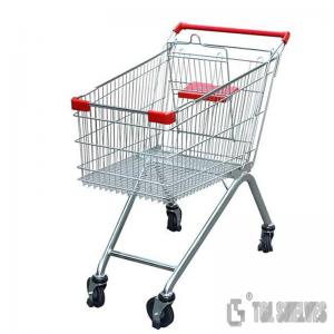 Quality Lightweight Shopping Supermarket Trolley , Aluminium Shopping Cart With Seat 60L for sale