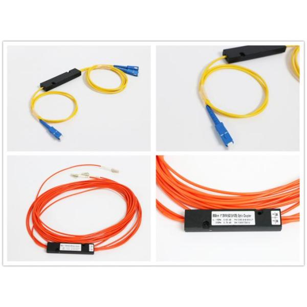 FBT Fiber Optic Cable Splitter With Single Window , Fiber Optic Coupler 1*2 1*3 1*5 1*6 1*7 0