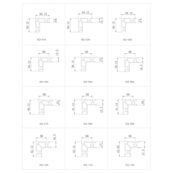 Customizable Height 6063-T5 Primary Aluminum Sandblasted Surface Window Corner Connector for Doors and Windows