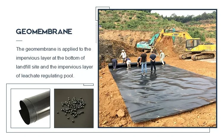 Black High Density Polyethlene Liner Geomembrane