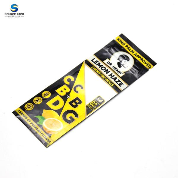 High Capacity Cigar Packaging Three Side Sealed Moisture-Proof Plastic Bags