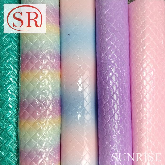 Suede Microfiber Cuero Nappa Embossed Pattern Stretch Waterproof PU Leather Fabric for Car Seat Handbags Garments Outdoor Use