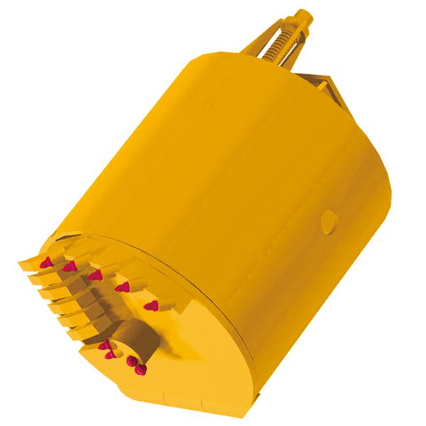 Single Side Soil 600mm Drilling Buckets With Flat Teeth