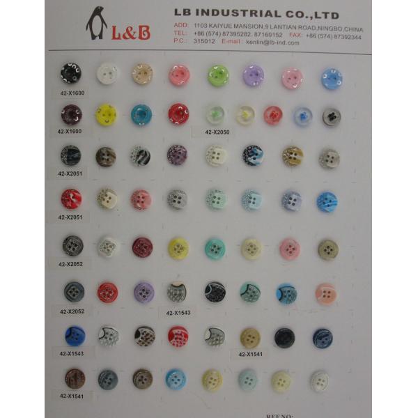 Wholesale 2/4 holes Polyester Plastic Button Transparent Resin Buttons For Shirts