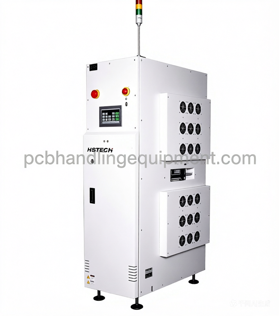 Multi Function Intelligent Vertical PCB Buffer High Efficiency Front Operation