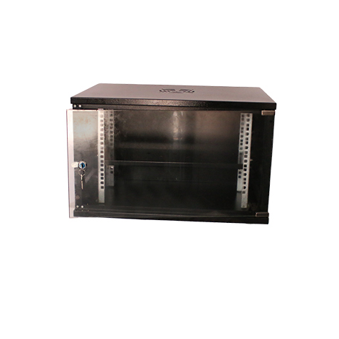 Two Locking Keys 6U Wall Mount Network Rack 19 Inch Computer Rack Small Network Cabinet