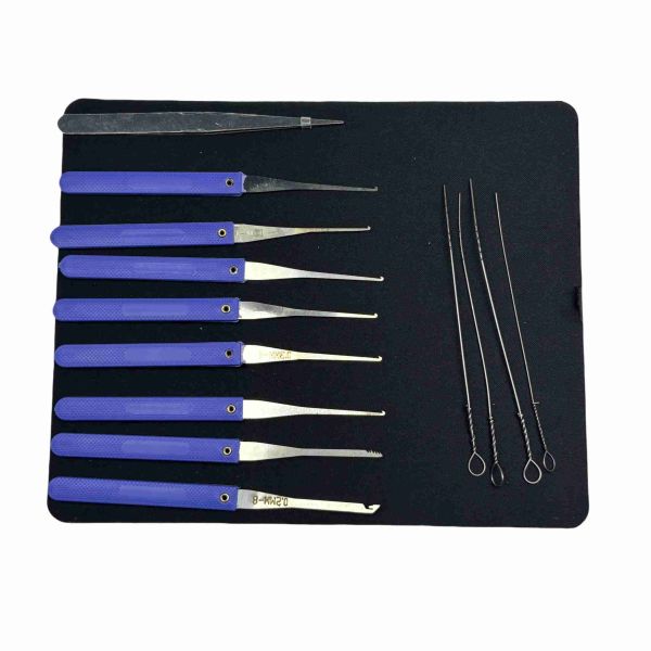 Metal Broken Key Extractor and Key Removal Kit - Model 2533 for Professional Locksmith Tools