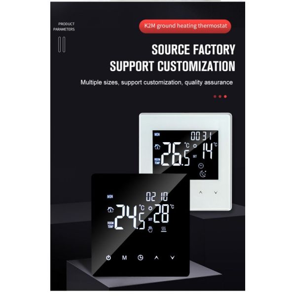 Smart WiFi Underfloor Heating Thermostat Controller with Voice Control, APP, LED Display for Home and Commercial Use